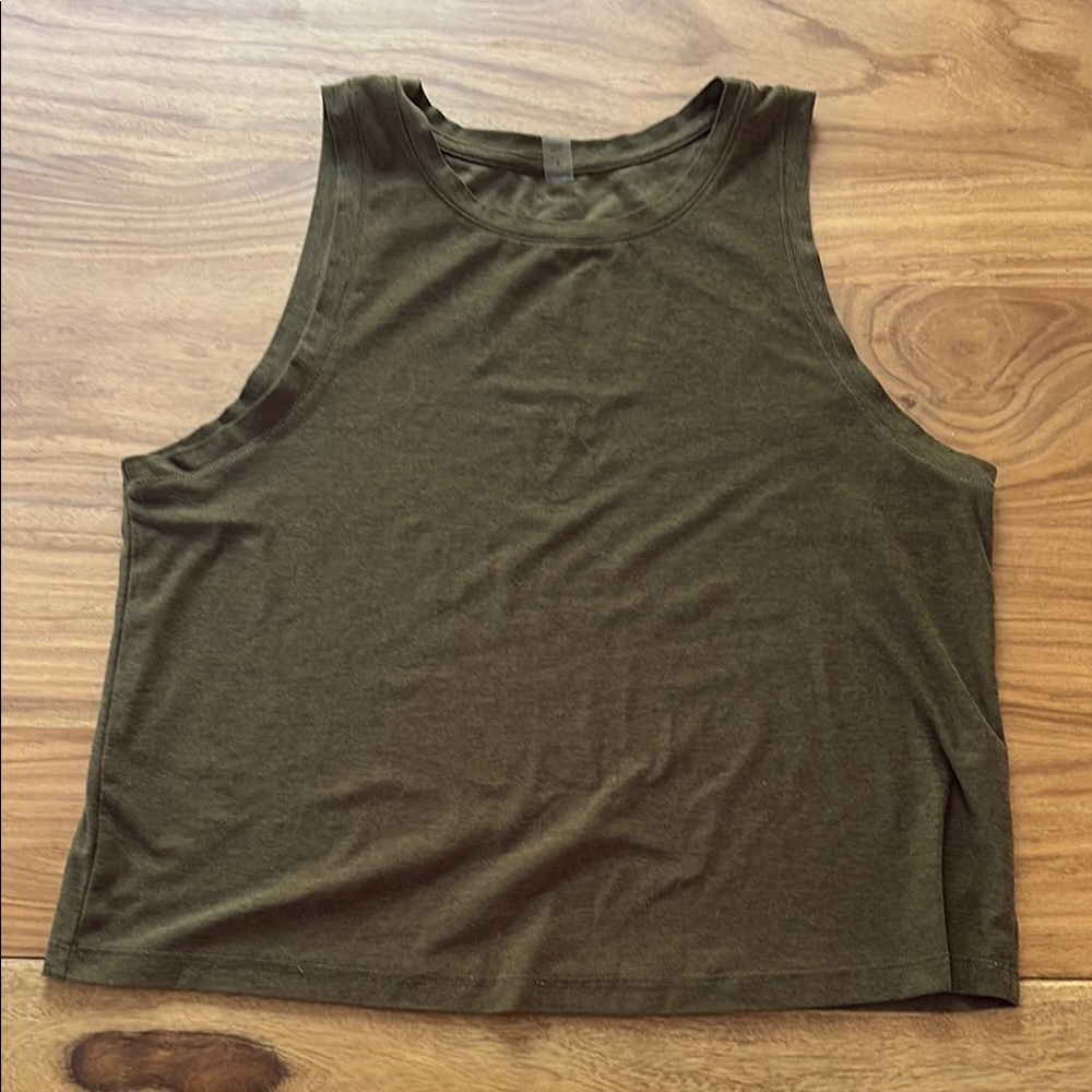 Beyond Yoga Green Crop Tank Top